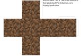 Minecraft Cut Out Templates Minecraft Dirt Block Papercraft Template