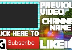 Minecraft Outro Template Movie Maker Minecraft Channel Outro Template 16 Free Photoshop