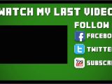 Minecraft Outro Template Movie Maker Template 18 2d Minecraft Outro after Effects Vegas
