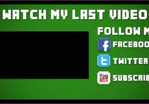 Minecraft Outro Template Movie Maker Template 18 2d Minecraft Outro after Effects Vegas