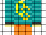 Minecraft Skin Template Grid Chimneyswift11 Skin Perler Bead Pattern Bead Sprites