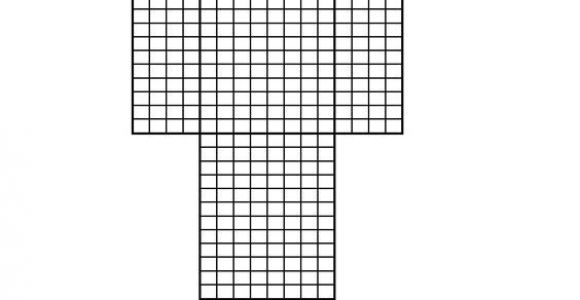 Minecraft Skin Template Grid Printable Template for Minecraft Skin Creation Use