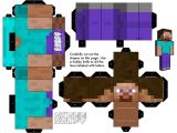 Minecraft Steve Paper Template 11 Powerful Paper Craft Minecraft Steve Build Your Own