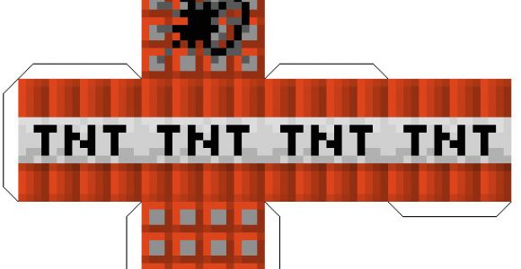 Minecraft Tnt Block Template Minecraft Papercraft