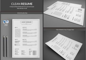 Minimalist Resume Template Word 20 Professional Ms Word Resume Templates with Simple Designs