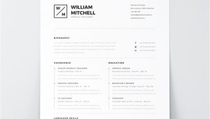 Minimalist Resume Template Word Best Free Resume Templates for Designers