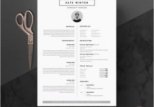 Minimalist Resume Template Word Minimalist Resume Template Cover Letter Icon Set for