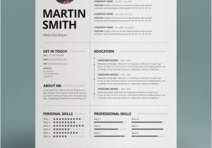 Minimalist Resume Template Word Modern Cv Resume Templates with Cover Letter Design
