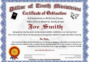 Minister License Certificate Template Best Photos Of ordination Papers Template Bishop