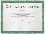 Minister License Certificate Template Certificate Of License to Preach