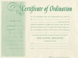 Minister License Certificate Template ordination for Minister B H Publishing Group