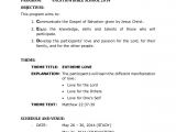 Ministry Proposal Template Vbs 2014 Proposal for Church