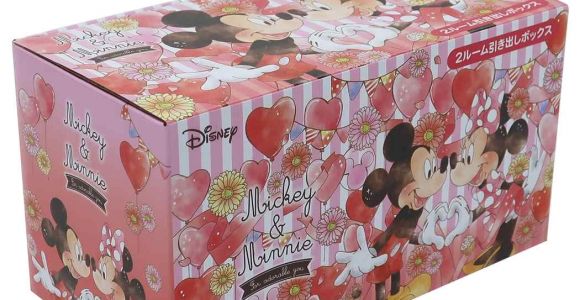 Minnie Mouse Wrapping Paper Card Factory Mickey Mini Desk Storing Box 2 Room Drawer Box Disney Tsuji Cell Mini Box Interior Miscellaneous Goods Fancy Goods Mail order Cinema Collection