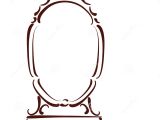 Mirror Will Template Sketched Mirror Stock Vector Image 59672283