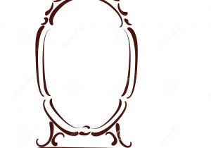 Mirror Will Template Sketched Mirror Stock Vector Image 59672283