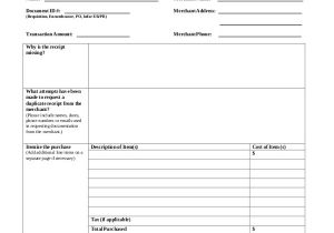 Missing Receipt Affidavit Template Sample Blank Receipt forms 9 Free Documents In Pdf Word
