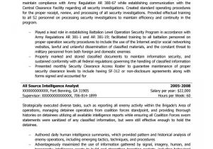 Mission Support Specialist Resume Sample Free Federal Resume Sample From Resume Prime