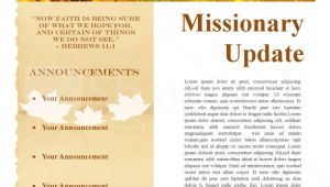 Missionary Newsletter Templates Fall Missionary Update Newsletter Template Newsletter