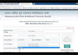 Mlsu Admit Card Name Wise How to Online Fill Private Examination form Mjpru