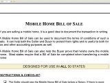 Mobile Home Sales Contract Template Mobile Home Bill Of Sale Youtube
