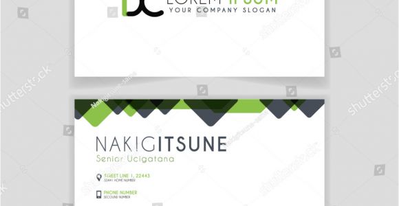 Mobile Shop Visiting Card Background Simple Business Card Initial Letter Dc Stock Vector Royalty