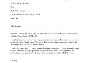Model Cover Letter for Internship Cover Letter Job Application Model Best Letter Interest
