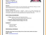 Model Job Application Resume 5 Cv Model for Job theorynpractice