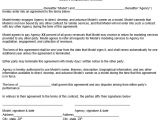 Model Management Contract Template Model Employment Contract