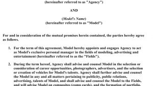 Model Management Contract Template Modeling 101 A Model 39 S Diary Wanna See What A Modeling