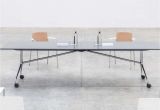 Modern Card Table and Chairs Contemporary Style Folding Table with Casters the Libro