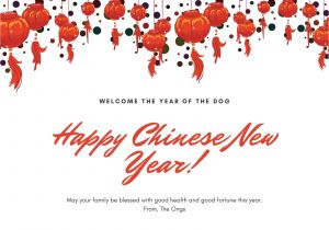 Modern Chinese New Year Card White and Red Lanterns Chinese New Year Card Templates by