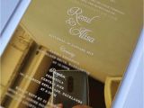 Modern Geometric Wedding Card Box Vinas Invitation Font Acrylic Acrylic Font Acrylic Gold