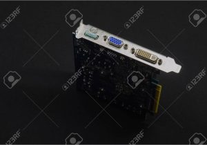 Modern Graphics Card with Vga Graphic Card isolated On White Dvi and Vga or D Sub for Lcd