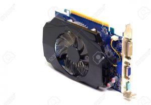 Modern Graphics Card with Vga Graphic Card isolated On White Dvi and Vga or D Sub for Lcd