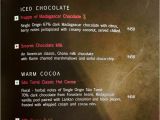 Modern Hotel Parel Menu Card Fabelle at the Chocolate Boutique Itc Grand Central Menu