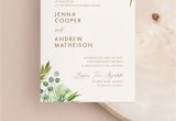 Modern Invitation Card for Wedding Modern Greenery Wedding Invitation In 2020 Modern Wedding