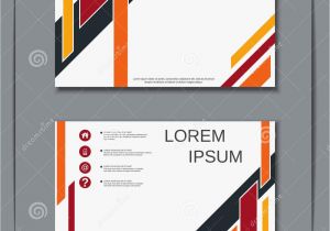 Modern Name Card Free Template Business Visiting Card Vector Design Template Stock Vector