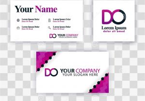 Modern Name Card Free Template Clean Business Card Template Concept Vector Purple Modern