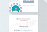 Modern Name Card Free Template Startup Business Card or Name Card Template