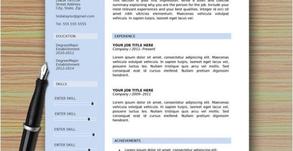 Modern Professional Resume Professional Modern Resume Template for Microsoft Word