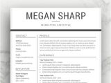 Modern Simple Resume format Modern Resume Template for Word and Pages 1 3 Page