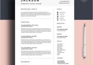Modern Simple Resume format Resume Template for Ms Word Cv Template with Free Cover
