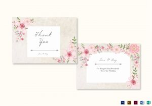 Modern Thank You Card Template Pin On Wedding Thank You Cards