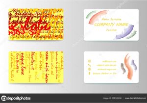 Modern Visiting Card Design Vector Set Of Modern Business Card Print Templates Personal