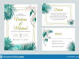 Modern Wedding Invitation Card Design Wedding Invitation Card Design Floral Invite Tropical
