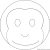 Monkey Birthday Cake Template Monkey Cake Template Birthday Ideas Pinterest