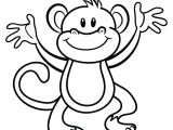 Monkey Body Template Free Printable Monkey Coloring Page Cj 1st Birthday