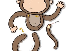 Monkey Body Template Monkey Craft