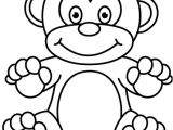 Monkey Body Template Outline Of A Monkey Clipart Best