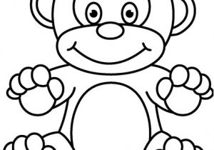 Monkey Body Template Outline Of A Monkey Clipart Best